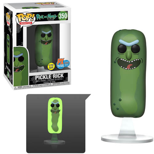 Огурчик Рик светящийся (Pickle Rick) #350