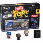 Фигурки Funko Bitty POP! Marvel Comics - Captain America, 4 шт (2,3 см.)